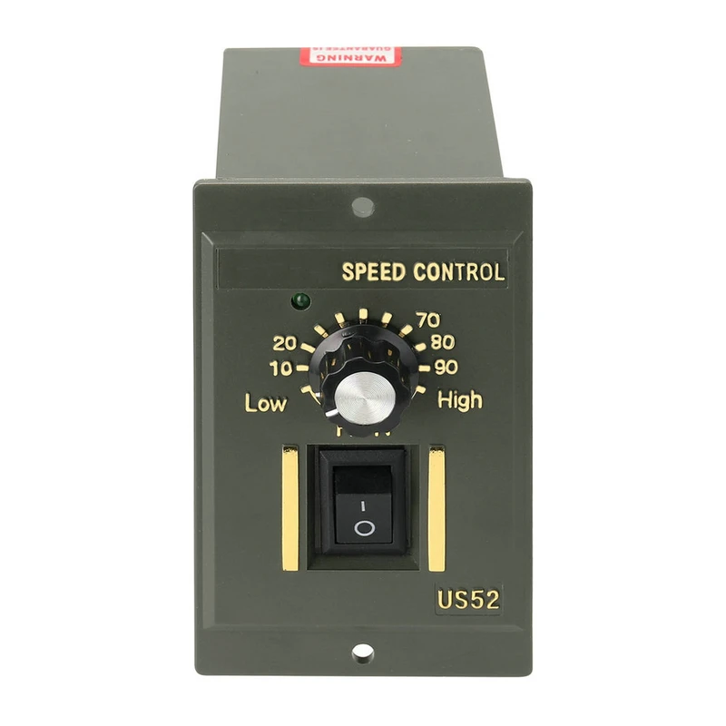 400W AC 220V ABS Speed Controller Motor Speeds Pinpoint Regulator Control Device With Indicator Light Speed Controller