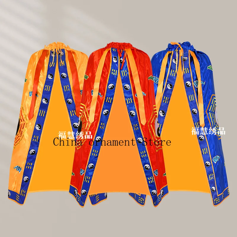 Taoist immortal embroidered cape, Three Pure Ones ancestral robes, Eight Trigrams dragon robe, deity statue robe, Taishang Laoju