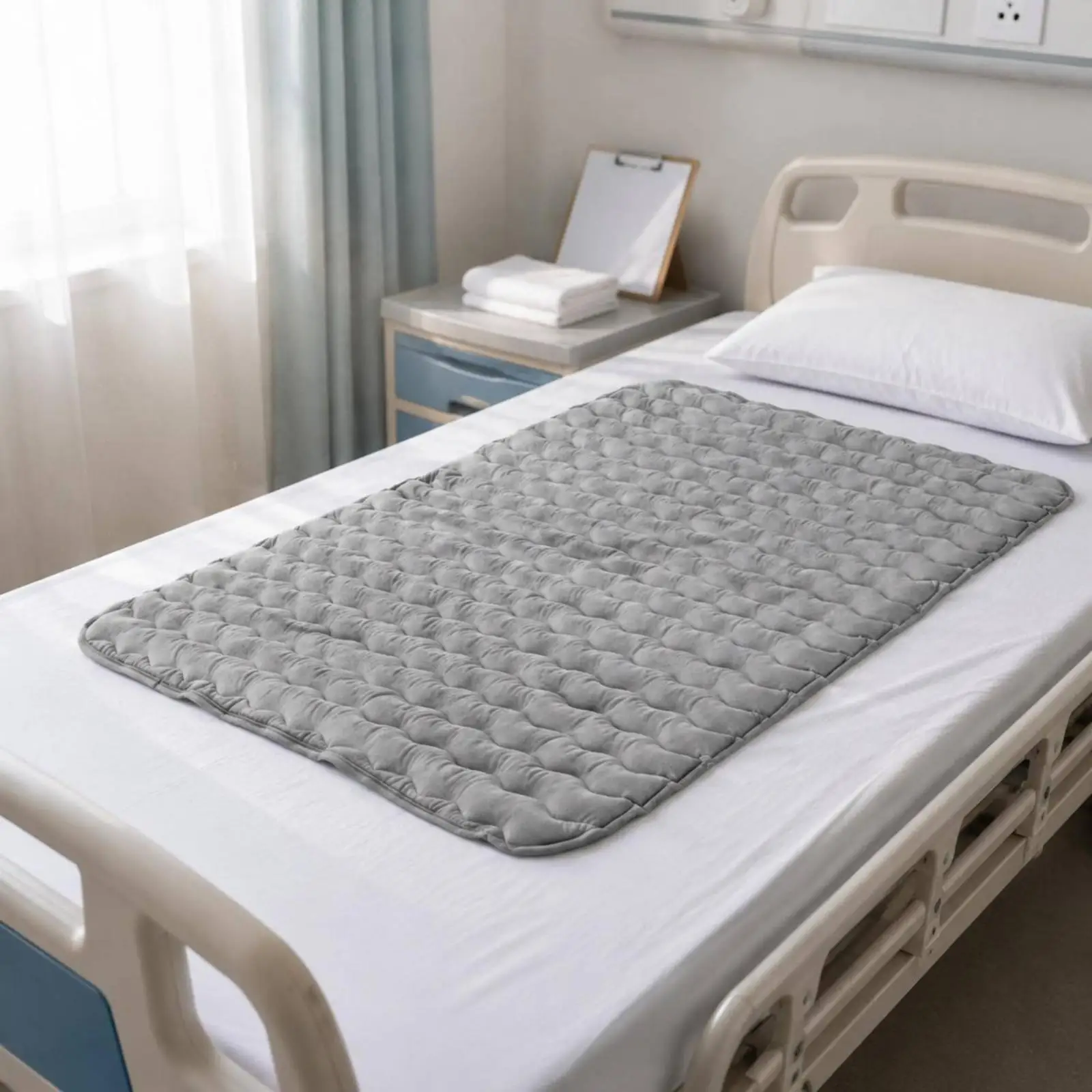 Wave Textured Mattress Pad Breathable Pressure Relief Mattress Pad Cooling Outer Layer Bedding Accessory