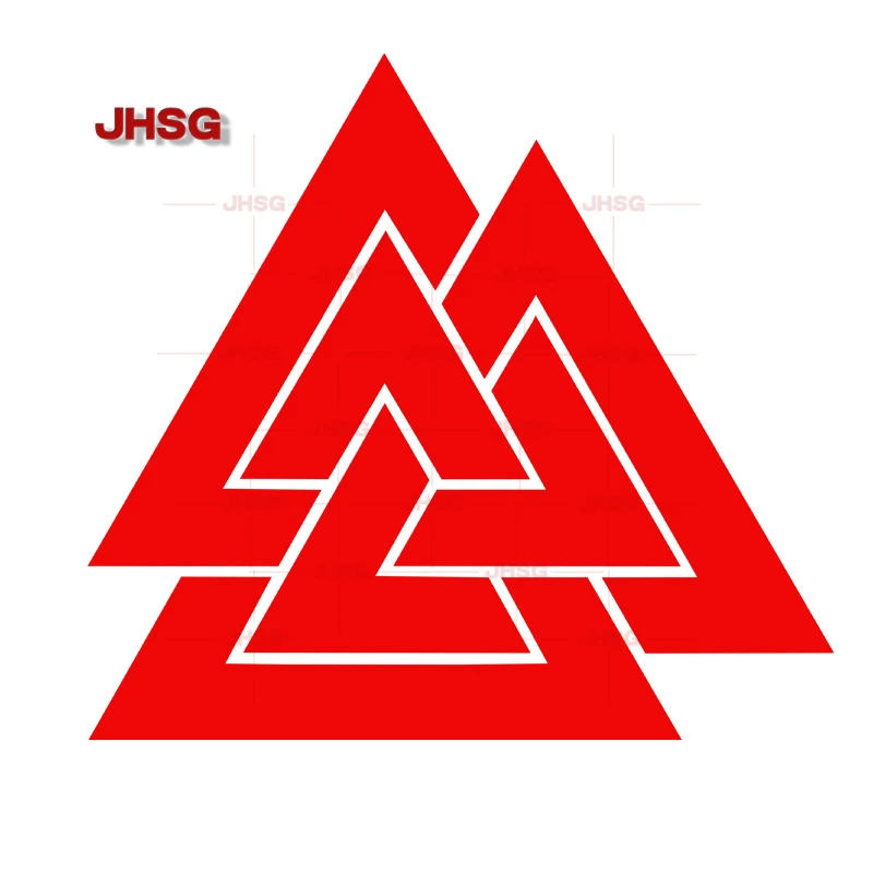 

Valknut Style Vinyl Sticker Decal From Viking Odin, Norway - Car Window Bumper Exterior Decoration Decal