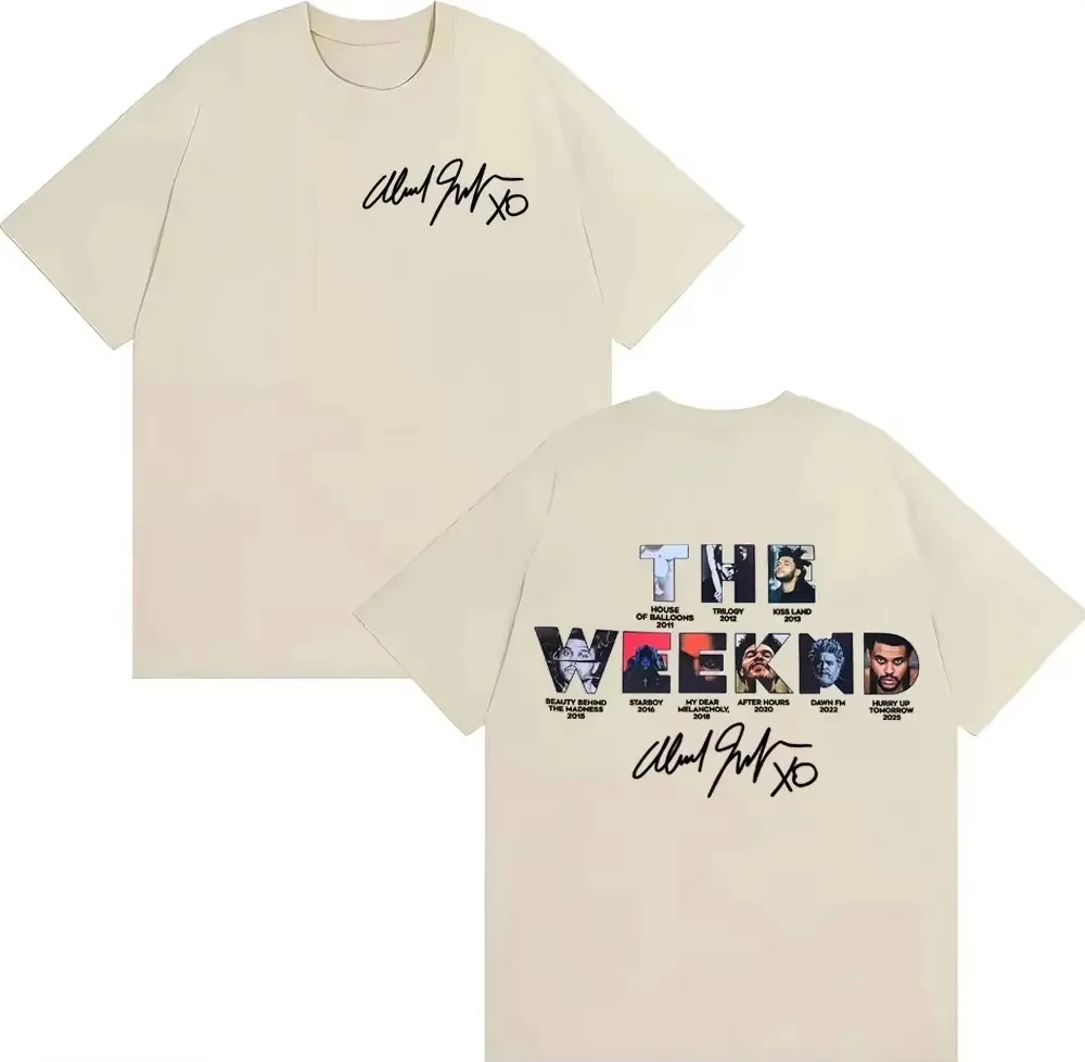 The Weeknd Hurry Up Tomorrow Album Cover T-Shirt 2026 Neues Herren-Baumwollhemd Unisex Punk Streetwear Y2k Style Sunmmer Shirt
