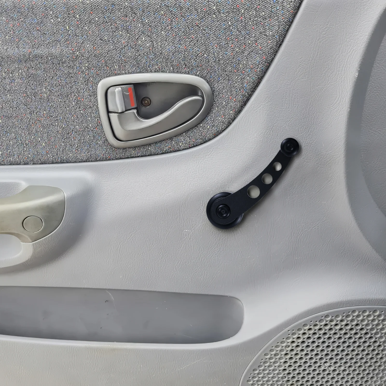 1 set Car Window Shake Handle Aluminum Universal Winder Crank Rocker For Manual Window Door Left Right Black Set