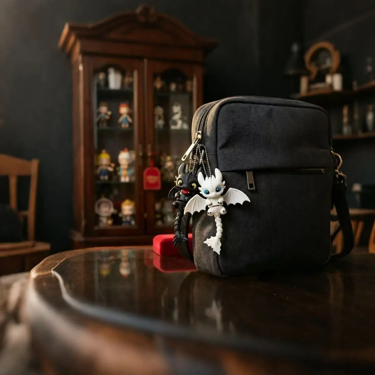 Zahnloser Schlüsselanhänger, 3D-gedruckter Baby-Drache, niedliches Design, Rucksackanhänger, Spielzeug, Cartoon-Spaß, Urlaubsgeschenk für Freunde – Detail 7