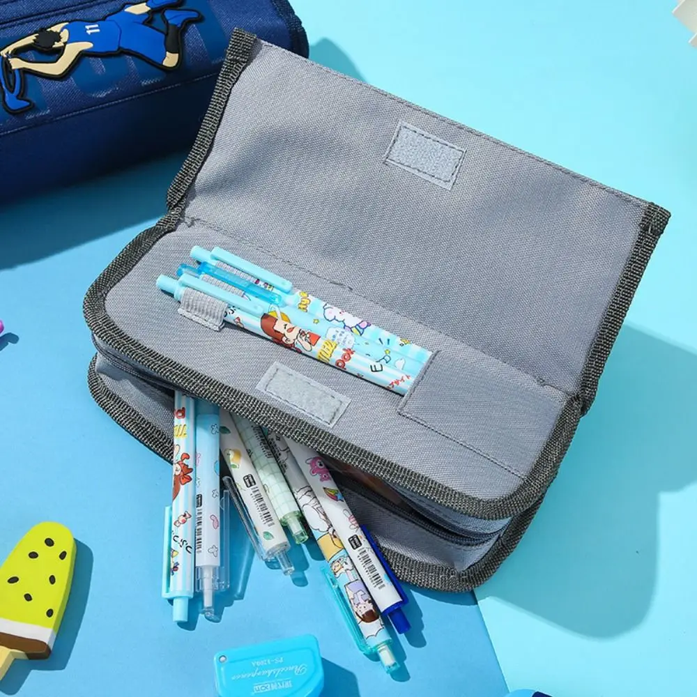 High Quality Basketball Pen Bag Multi-function Portable Stationery Organizer Cartoon Waterproof Stationery Storage Bag Students