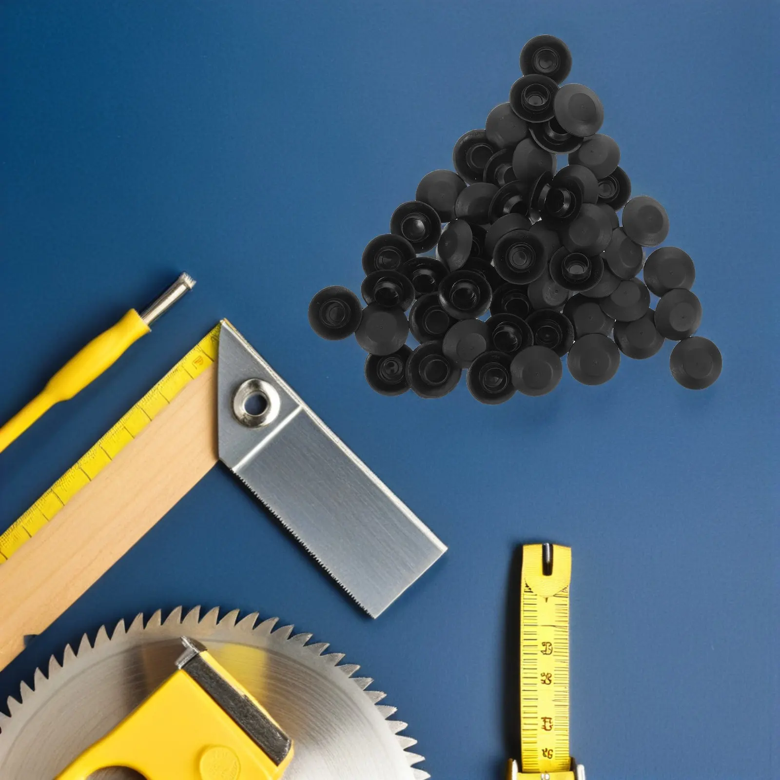 100Pcs Car Decorative Hole Plugs Universal Nylon Plastic Screw Caps Interior Exterior Dustproof Retainer Fastener Covers