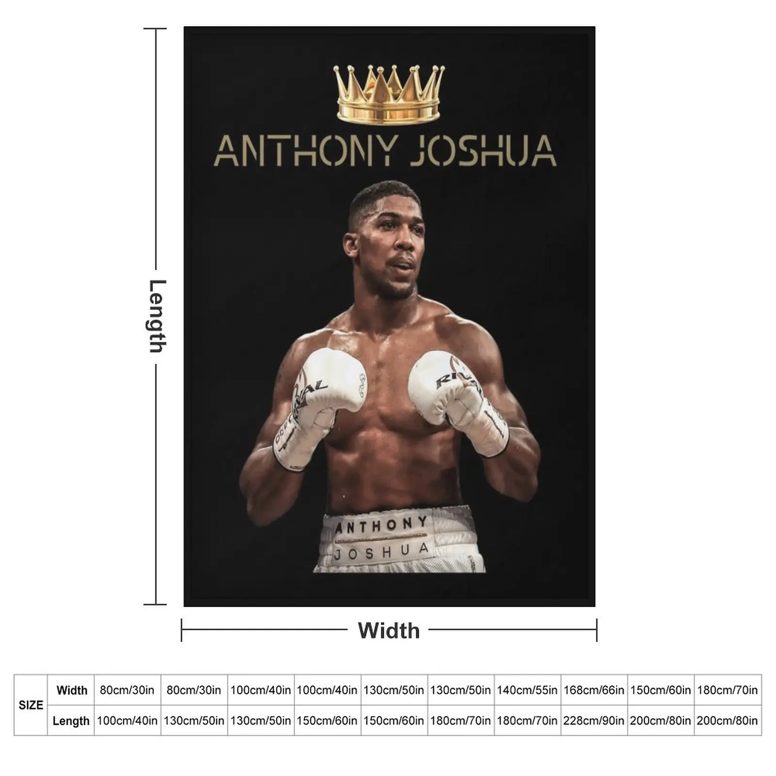 KING ANTHONY JOSHUA Throw Blanket couch cozy soft plush fuzzy picnic outdoor blanket