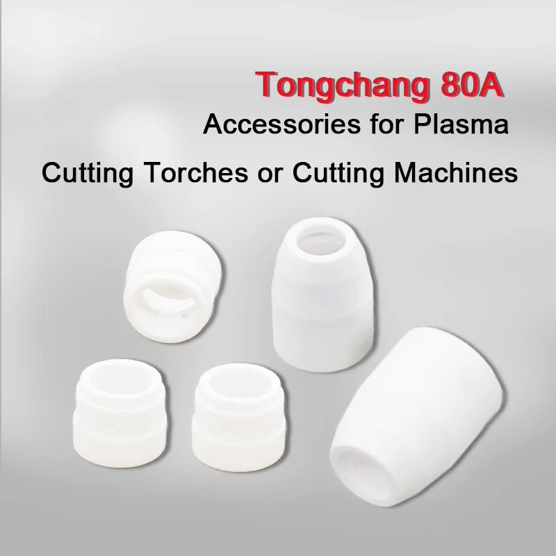 

TC80A Plasma Cutting Gun, Accessories (Ceramic Flow Divider, Ceramic Protection Cover)