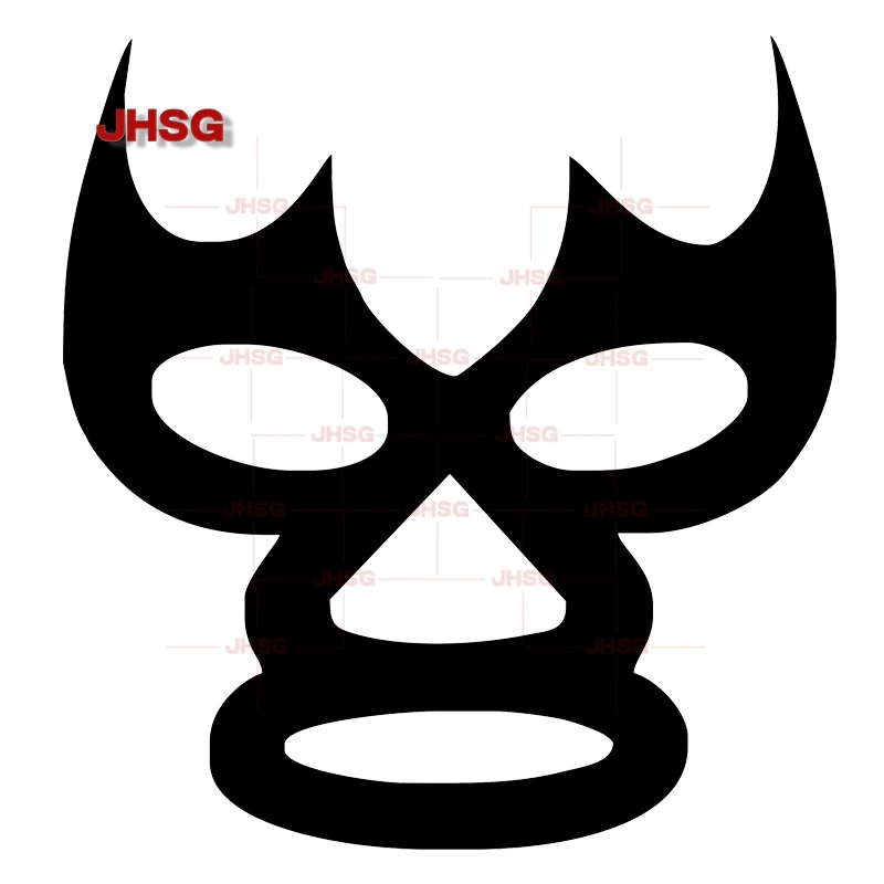 Luchador Mask Free Wrestling White Vinyl Decal Suitable for Window Bumper Exterior Decoration Accessories