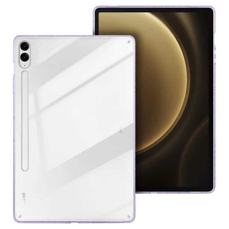 Coque for Samsung Tab S9 FE Plus Case 12.4 inch Acrylic Clear Hard Cover for Funda Galaxy S9 Fe Plus / S10 Plus Case Back Cover