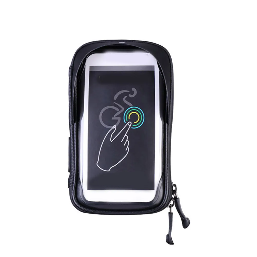 

Bike Phone Bag High Sensitivity Tpu Transparent Window Fits Phones Below 5.8 Inches Lightweight Durable Shockproof Cycling