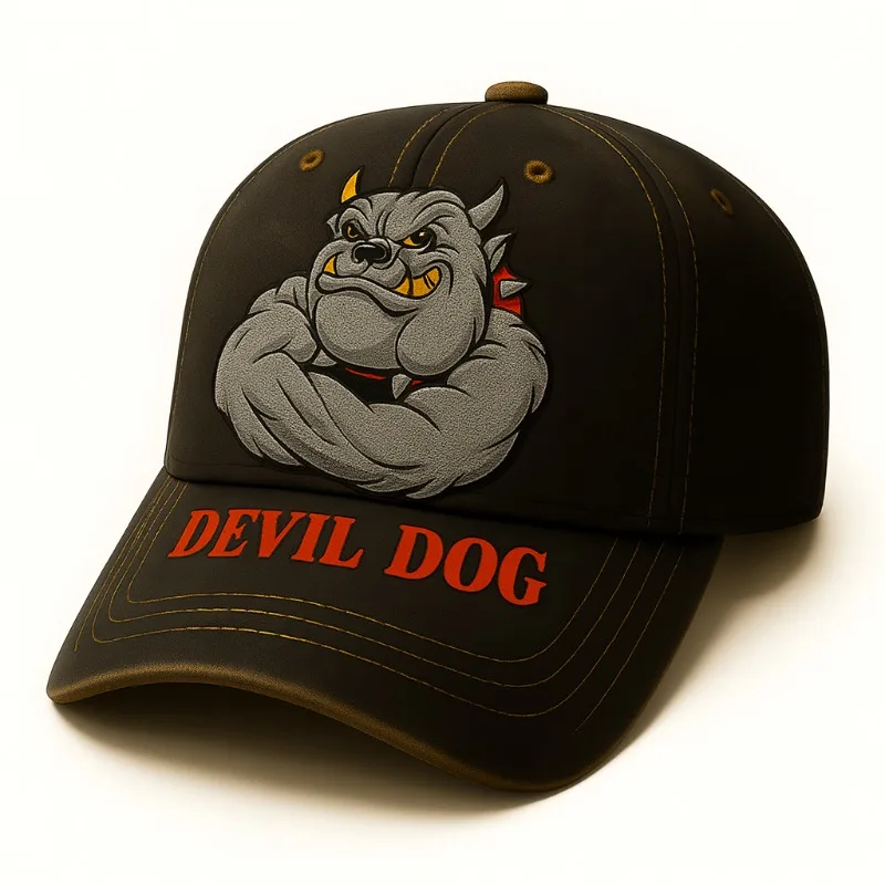 Marine Devil Dog Muscular Bulldog Cap