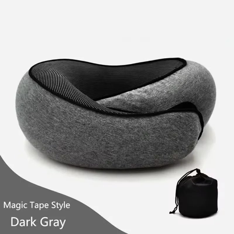 Memory Foam Neck Pillow Cervical Vertebra Travel Portable Noon Break Aircraft U Type Of Pillow Sleep Camping Pillow Carry Bag