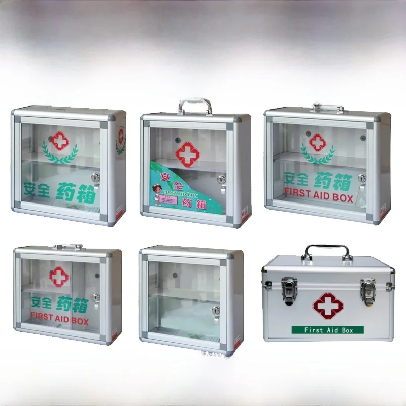 

Multi-Layer Wall-Mounted Medical Kit Storage Box Fly Pa Emergency First Aid Bag with Lo Convenient Service Metal Medic...