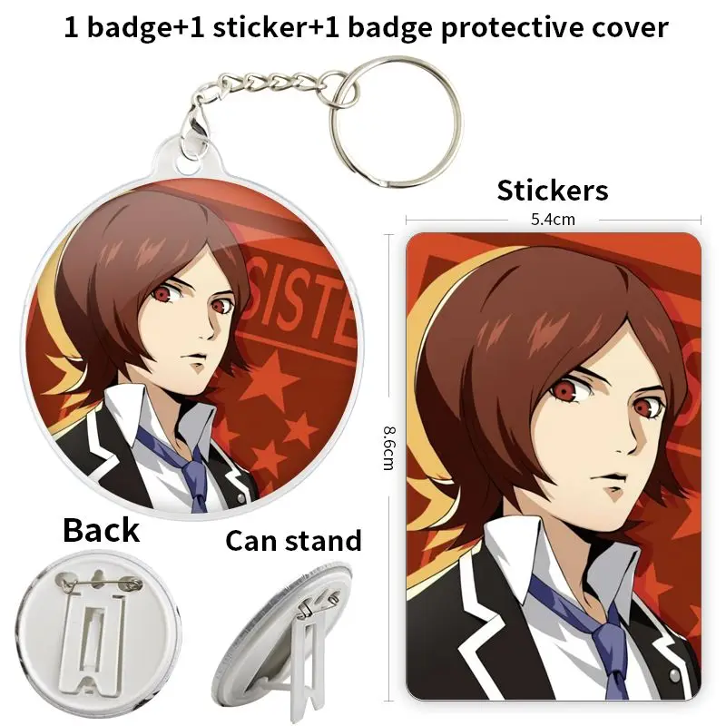Suou Tatsuya Game Anime Character Soft Button Badge Brooch anchor Peripherals Pin Lapelinsignias personalizables Fashion