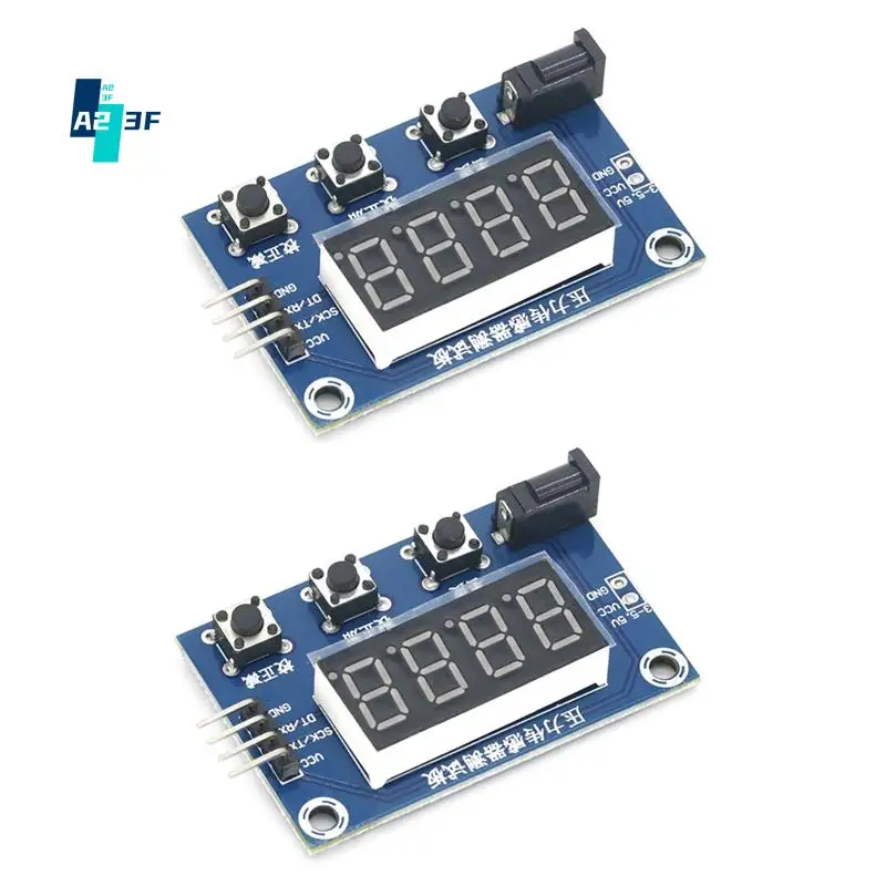 

A23F-2Pcs HX711 Тензодатчик AD Датчик веса и давления AD-модуль с дисплеем 24-битный инструмент для взвешивания Электронная шкала