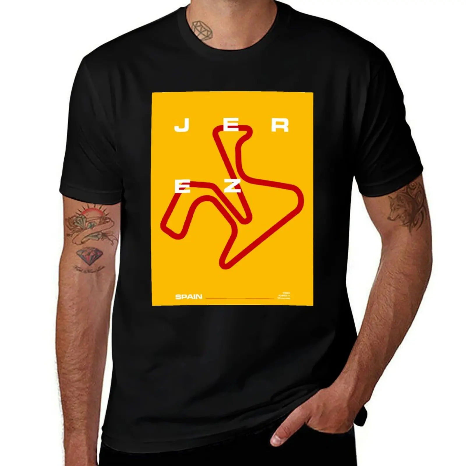 

Circuito de Jerez T-Shirt t shirts for man cotton funny mens graphic t shirts T-Shirt