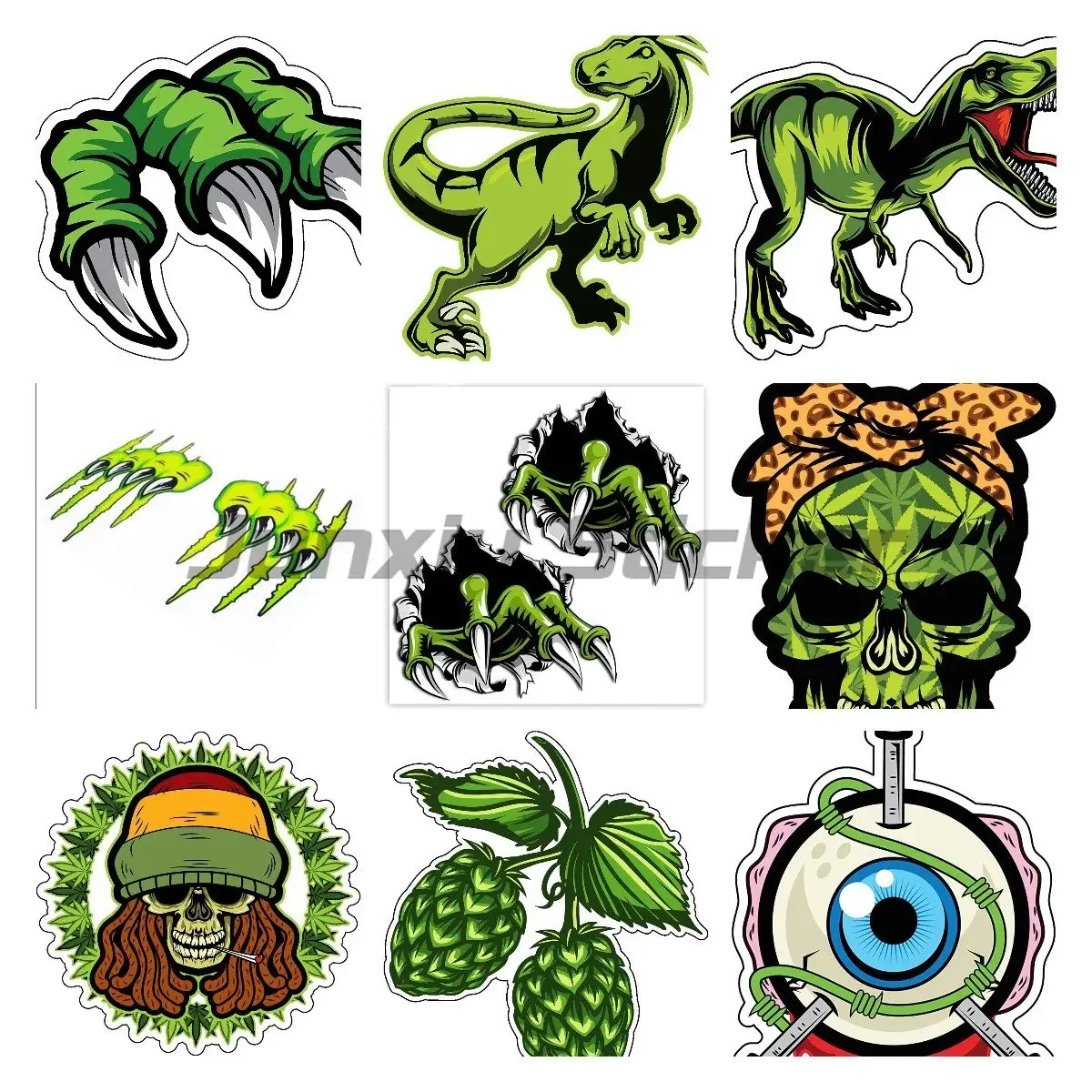 

ПВХ Monster Claws Scratch Monster Claws для велосипеда, аксессуары для мотоциклов, шлем для ноутбука, стена багажника