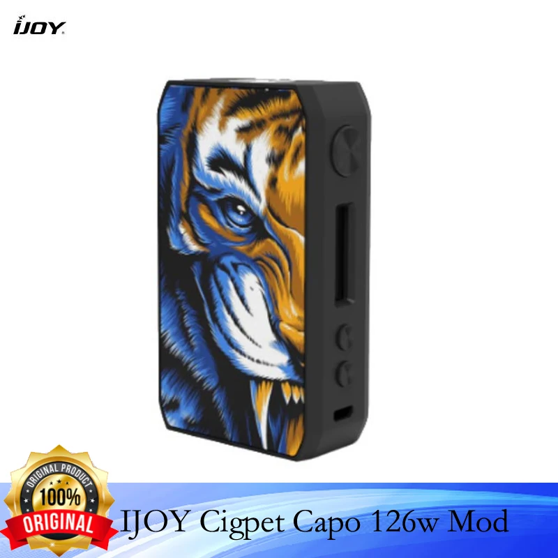 Ijoy-ijoy cigpet capo box mod 126w,2つの18650バッテリー,vape mod 0.05〜3.0 ohm,510タンクvs drag 2/dovpo m vv,トルコへの発送