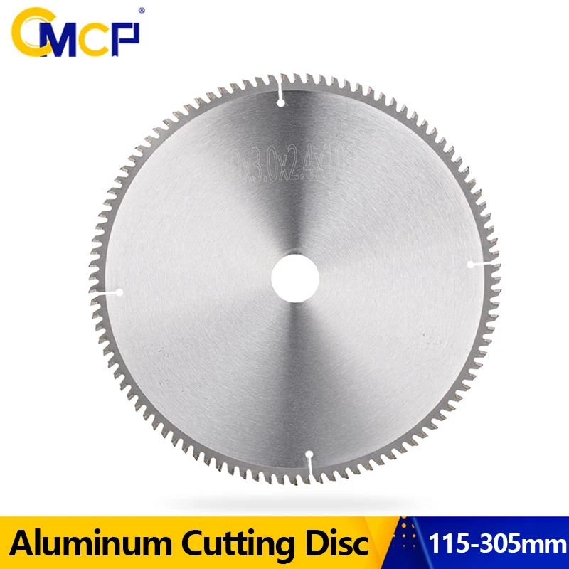 CMCP 1pc Carbide Circular Saw Blade for Aluminum Cutting 115/165/185/190/235/255/260/305/355mm Metal Cutting Disc Blades 40-100T