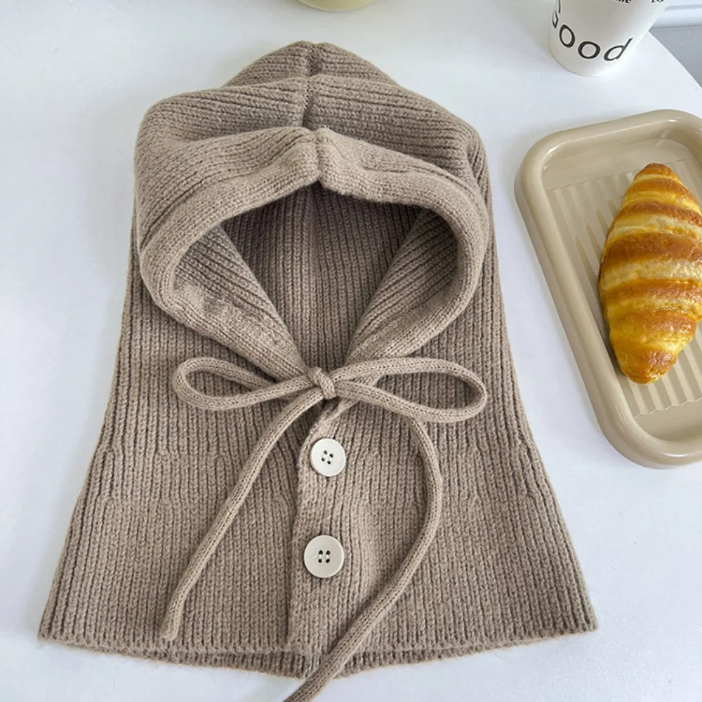 

Fashion Pullover Hat Balaclava Hat Simple Thickened Ear Protection Hat Beanie Winter Cap Outdoor