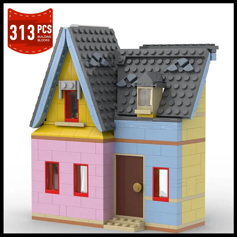 

MOC Up House Compatible with 43217 Sides Clip Addtion Architecture Building Block MOC-144424 Assembled Room Model Brick Toy Gift