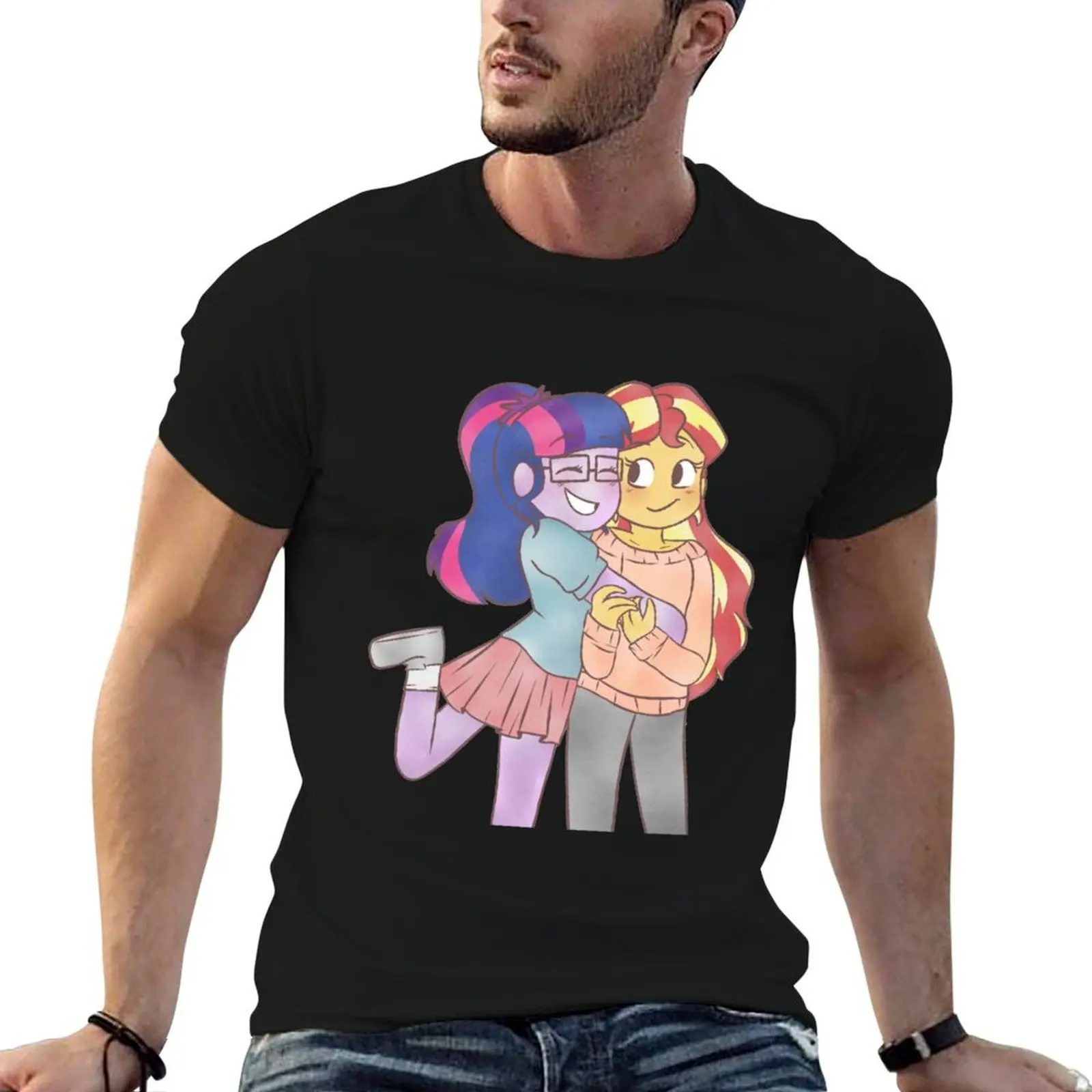 

t high T-Shirt personalised quality cotton t shirts Girls cotton t Equestria shirts 100% SciSet- shirt