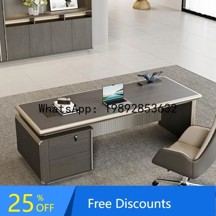 CZ Office Desk and Chair Set Simple Modern Single Executive Manager Office Desk Small Desk