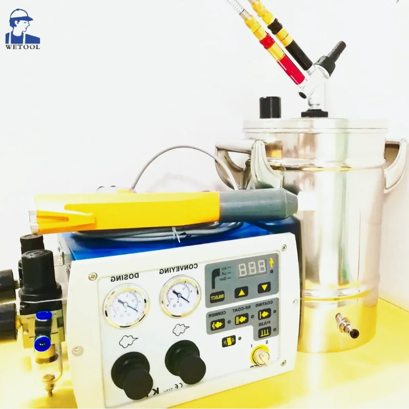 

Цифровой пистолет-распылитель для порошковой окраски с мини-бункером из нержавеющей стали SS 304