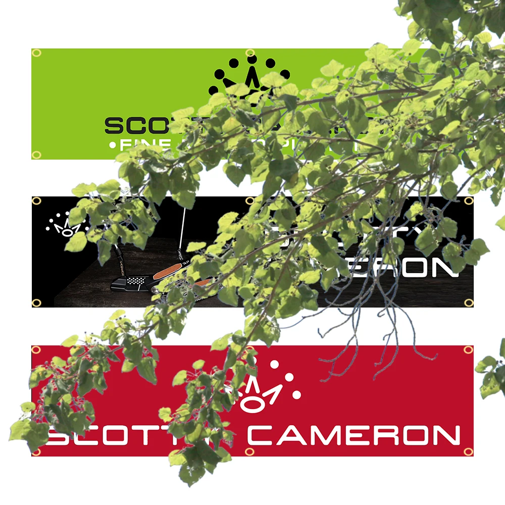 60X240cm Golf S-ScoTTY C-CameRONS Banner Flag Polyester Printed Garage or Outdoor Decoration Tapestry