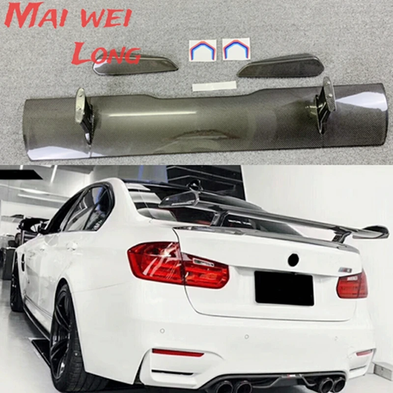 M  Style For Bmw M1 M3 M4 M5 M6 F10 F30 G30 G20 F36 F32 Gt Spoiler Carbon Fiber Rear Spoiler Wing Trunk Boot Cover Car Styling