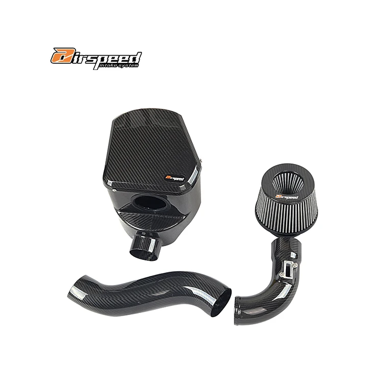 Airspeed Brand Dedicated Fixed Position 100% Dry Carbon Fiber Cold Air Intake System For Honda Fit GK5