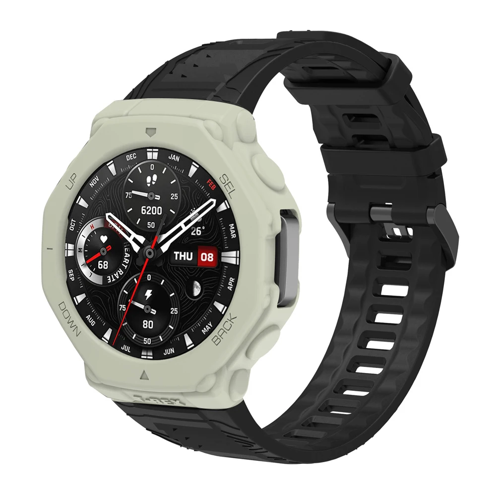 Watch Case For Huami Amazfit T-Rex 3 Soft Silicone Cover Anti Scratch Protective Shell Super Light Watch Decoration