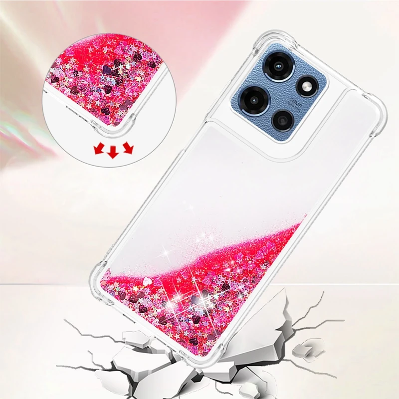 For Motorola Moto G Stylus 5G 2025 Cover Glitter Dynamic Liquid Case on For Funda Motorola Moto G Stylus 5G 2025 Phone Case Etui