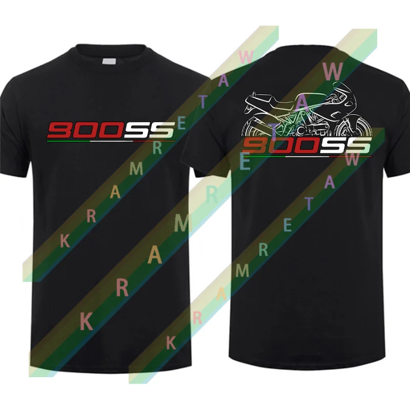

2025 summer Men T Shirt Casual fashion Ducatis 900SS Half-fairing T-shirt motorcycle Graphic Summer Short Sleeves 100% Cotton