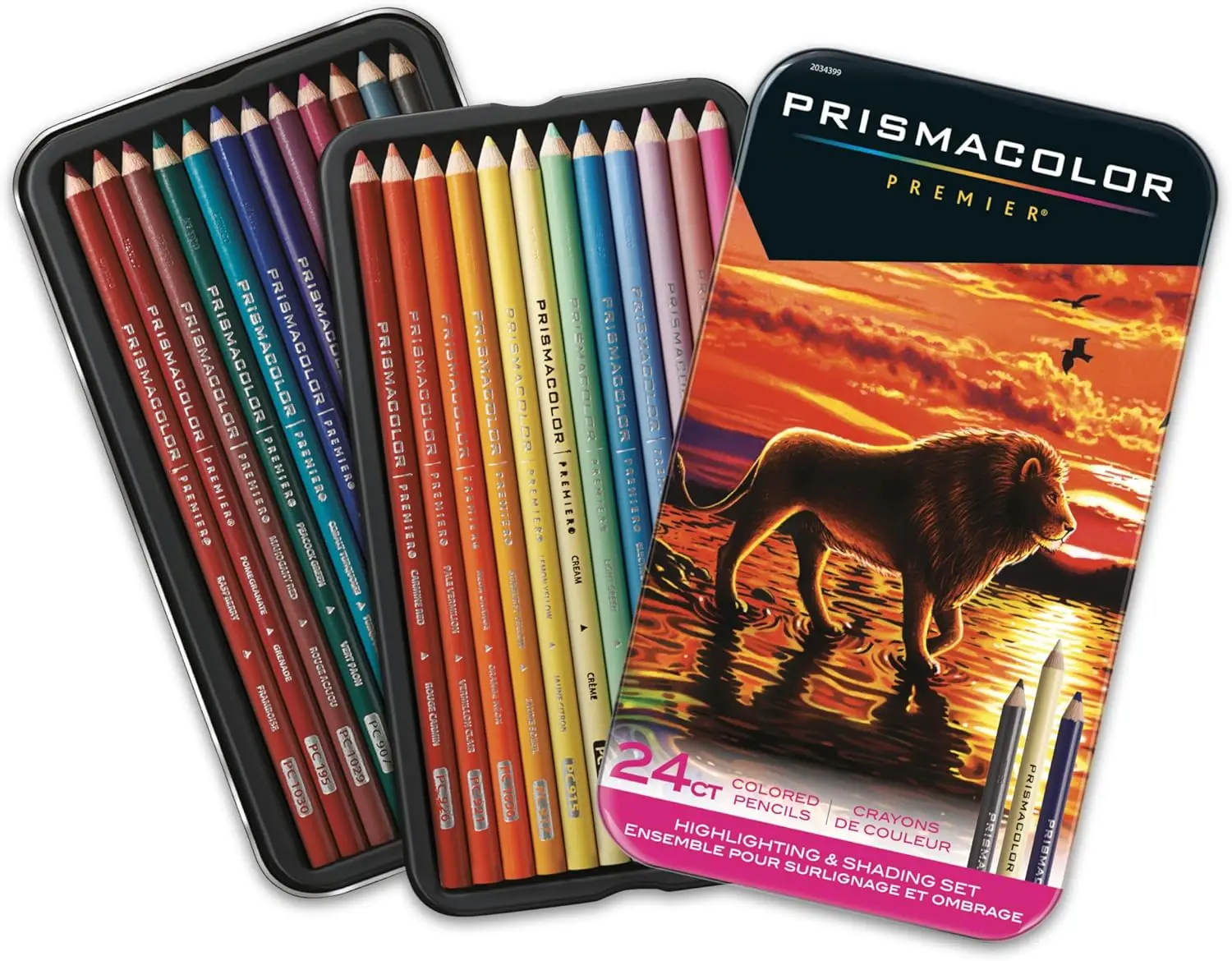 

Soft Core Colored Pencils, Vibrant Highlighting and Shading Set, 24 Count for Drawing and Art