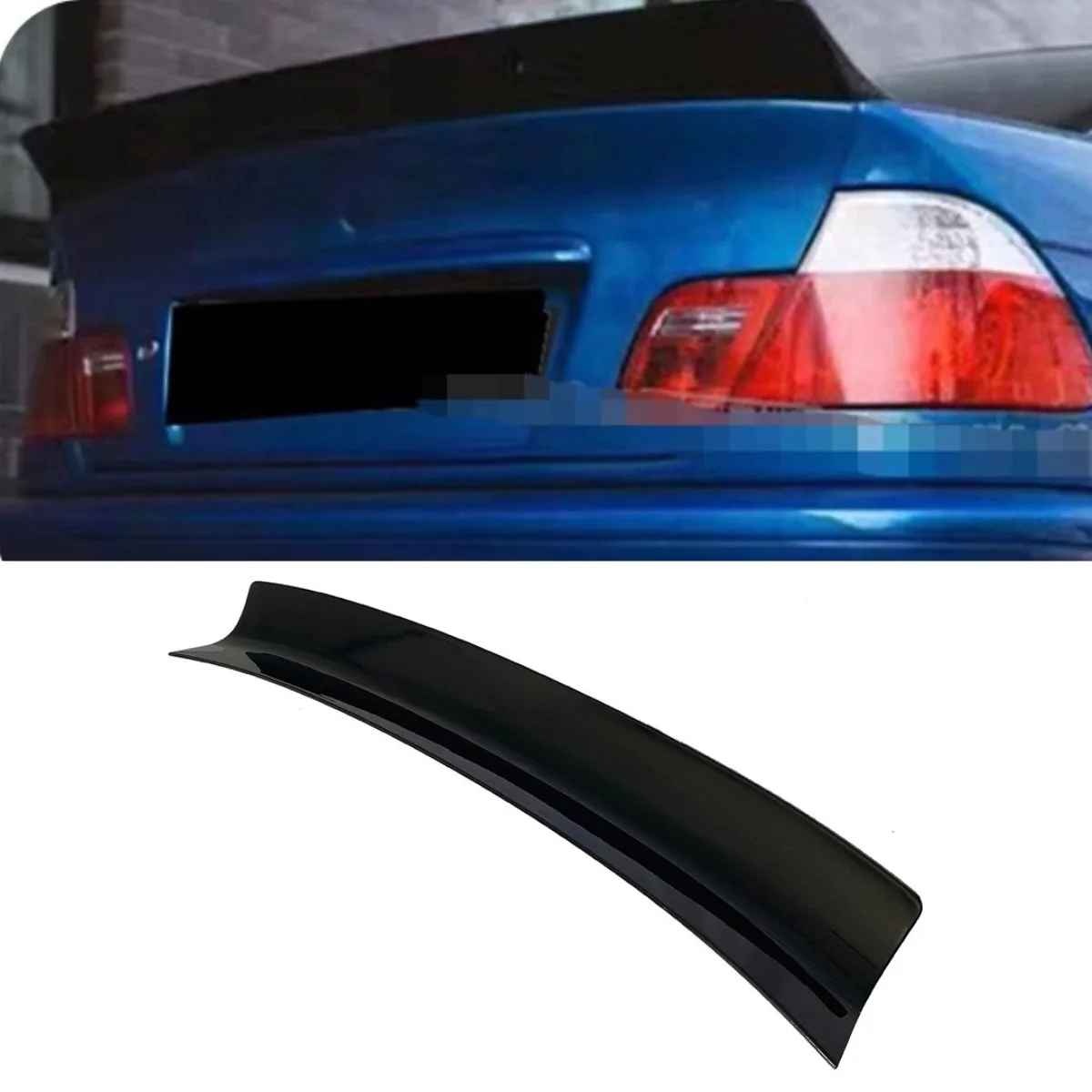 For BMW 3 Series E46 4-door Car Rear Trunk Spoiler Wing Modification Part Rear Trunk Spoiler Wing Car Accessories Exterior Part