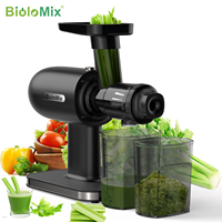 BioloMix Slow Masticating Juicer Cold Press Technology with Reverse Function High Juice Yield Comes with Cleaning Brush Quiet