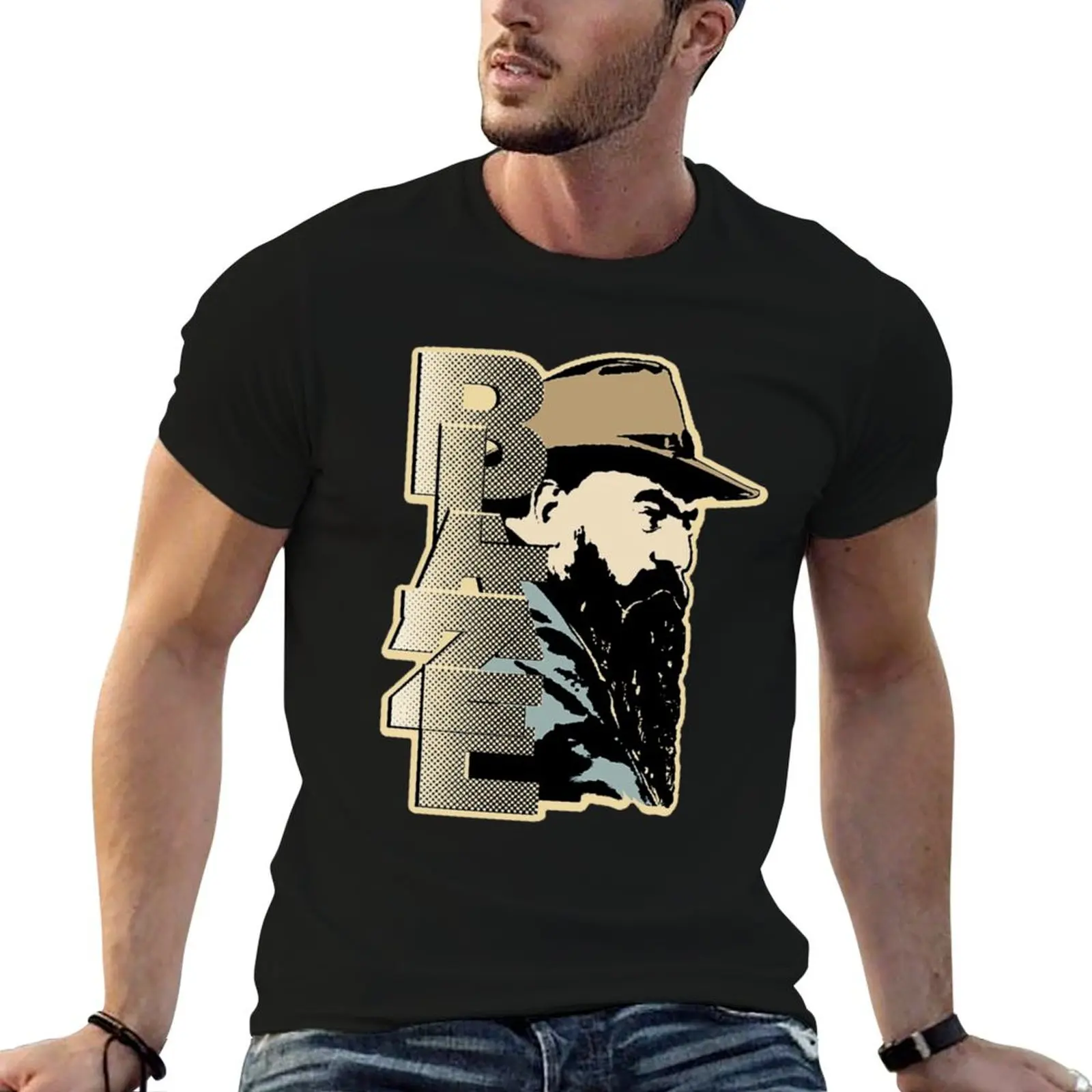 Townes van Zandt Blaze T-Shirt Plus Size Outdoor Casual Top