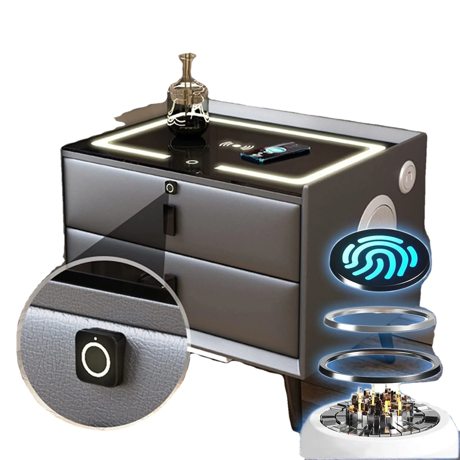 

Высококачественный роскошный ночной столик, прикроватный столик, практичная прочная тумбочка, прикроватная тумбочка