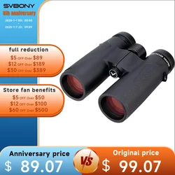 SVBONY SV202 8X32/8x42/10x42/10X50 ED ยาวกล้องส่องทางไกล, IPX7 กันน้ํา BAK4 สําหรับดูนก, Stargazing, ตั้งแคมป์, ท่องเที่ยว