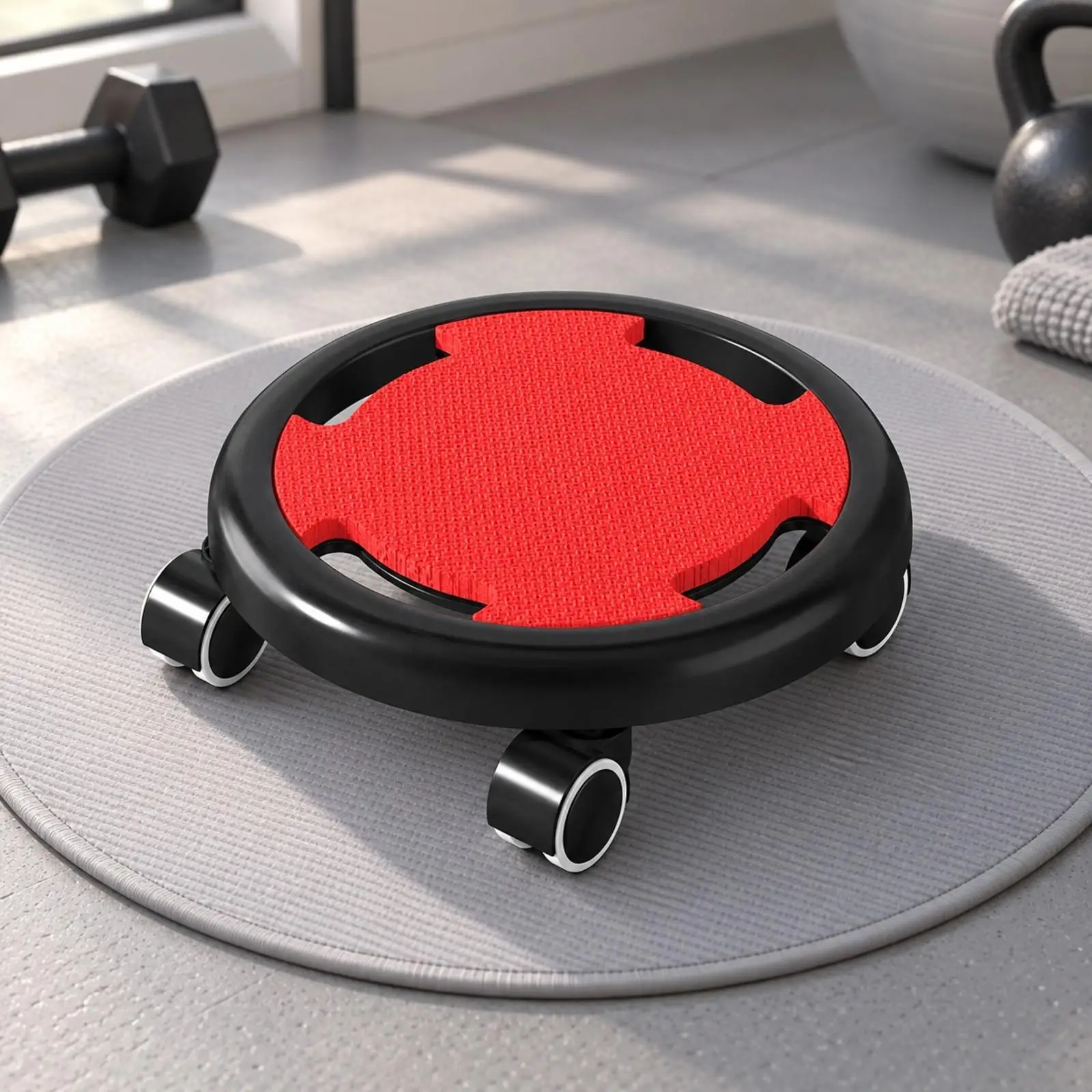Core Training Slide Disc Abdominal Exercise Equipment with Kneeling Pad for Home Gym Core Workout