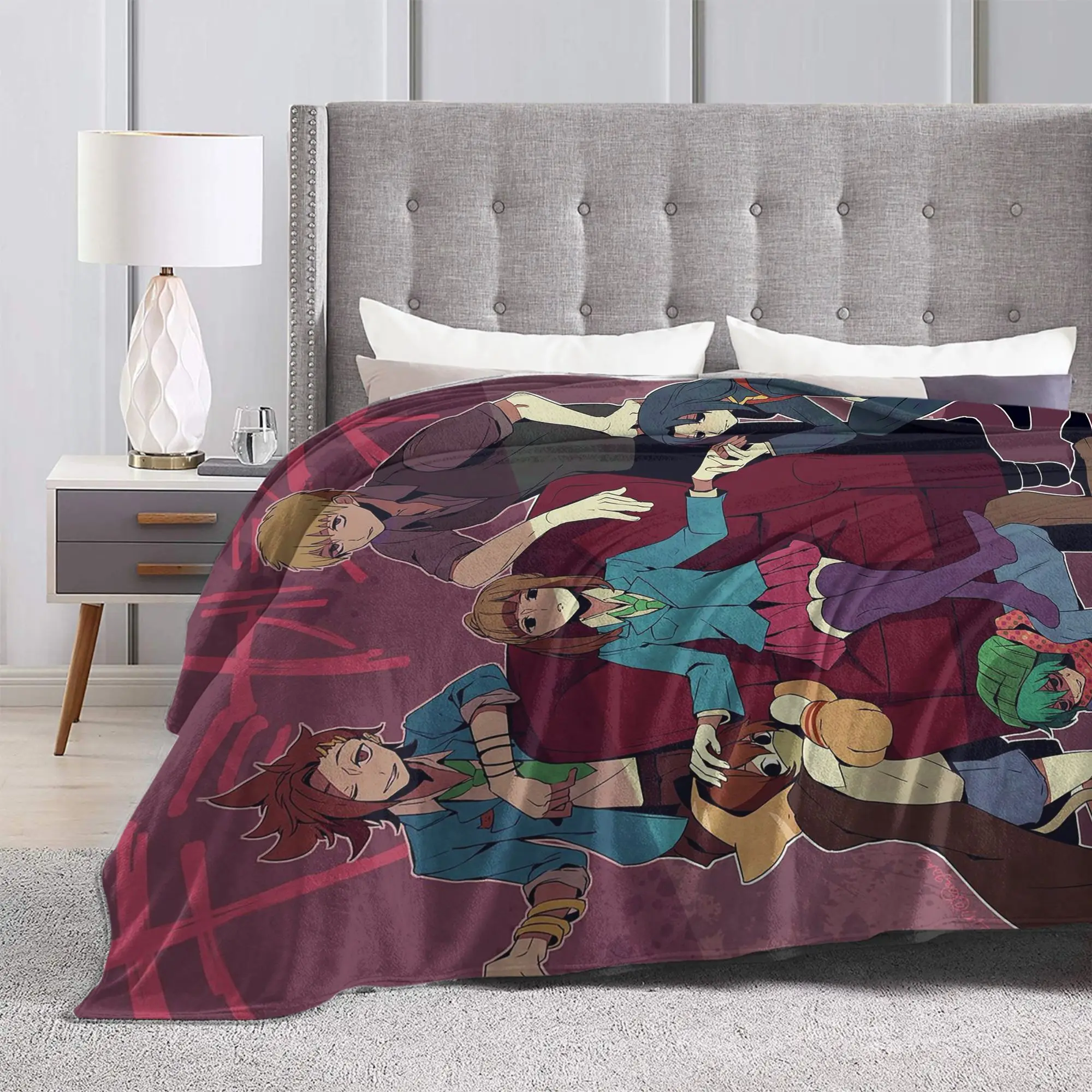 سارة سو شين YTTD بطانية الفانيلا بدوره إلى يموت أنيمي لعبة رهيبة رمي البطانيات للمنزل 125*100 سنتيمتر المفارش #2