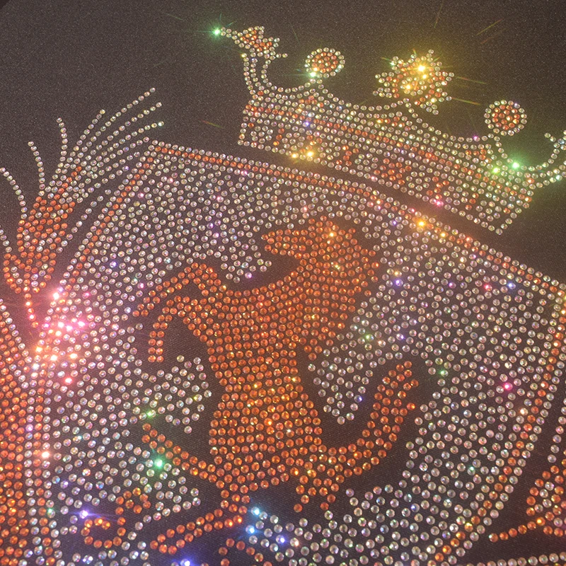 عالية الجودة DIY الحديد الماس الحصان نمط الكي تي شيرت، الدنيم والبلوز الملابس والاكسسوارات