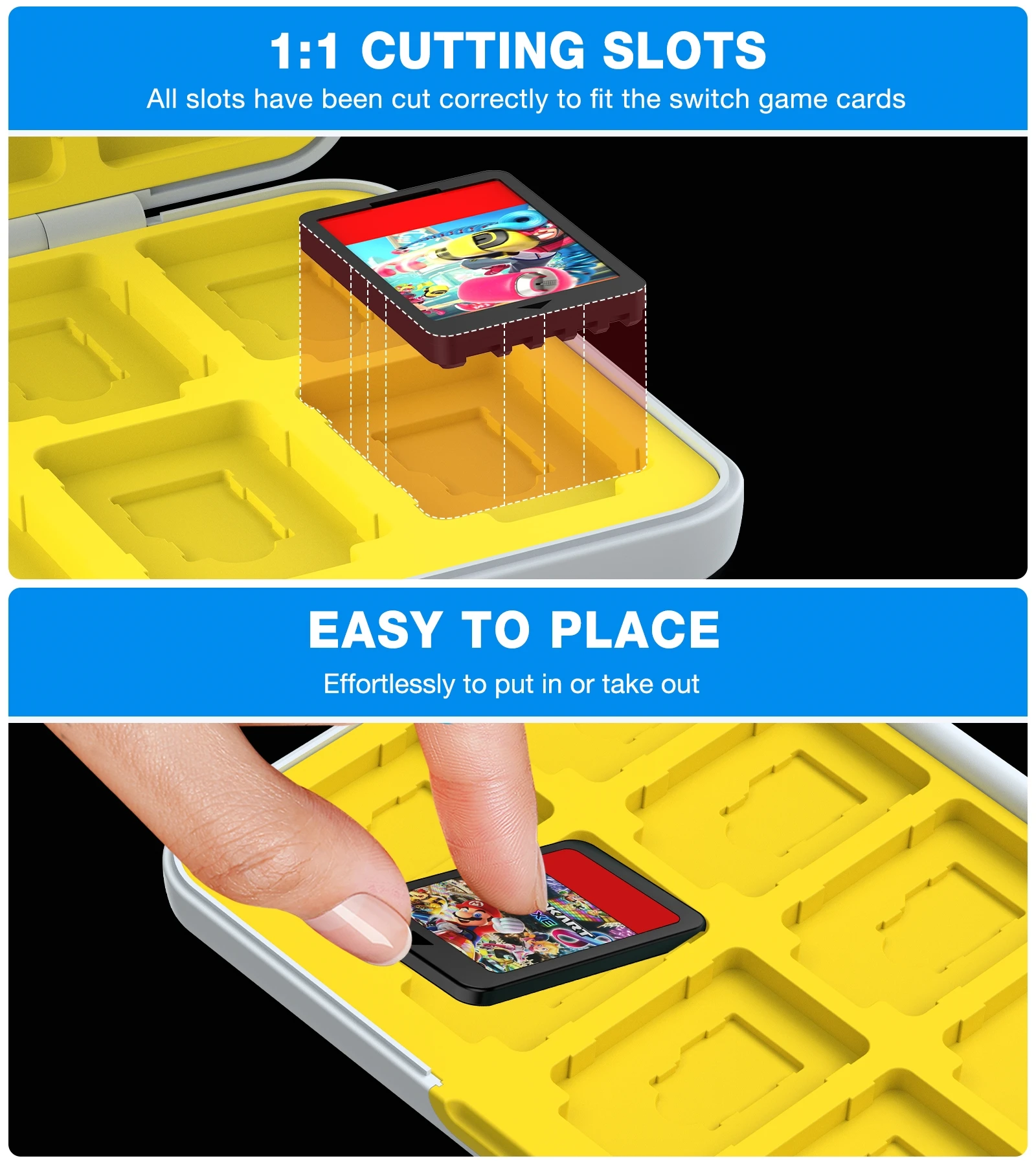 BEBONCOOL 24 Portable Game Cards Storage Case For Nintendo Switch OLED Switch Lite NS Protective Case For Switch Accessories