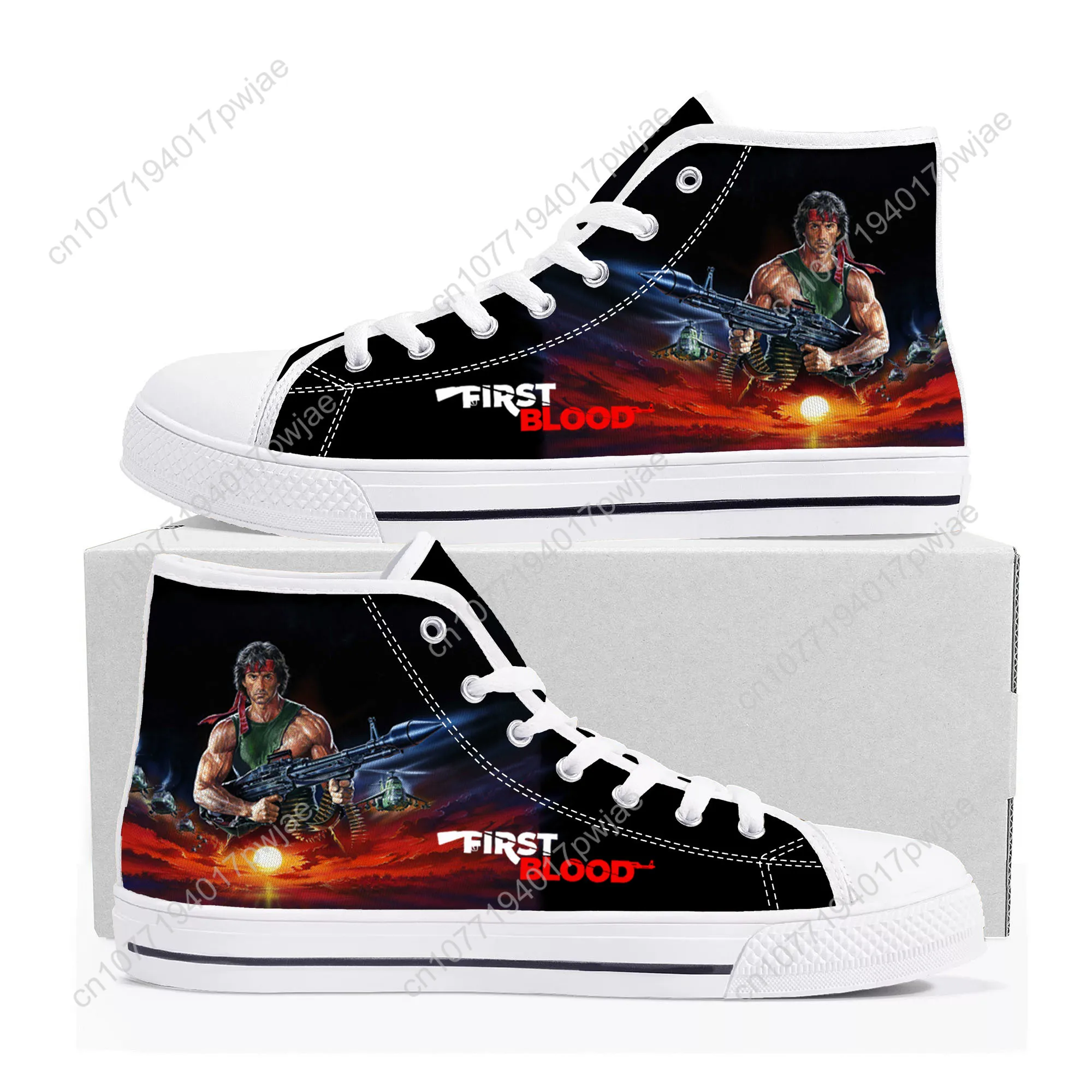 جون رامبو F-First B-Blood عالية الجودة أحذية رياضية عالية الجودة رجل إمرأة قماش حذاء رياضة غانا المشي لمسافات طويلة حذاء كاجوال أحذية مخصصة