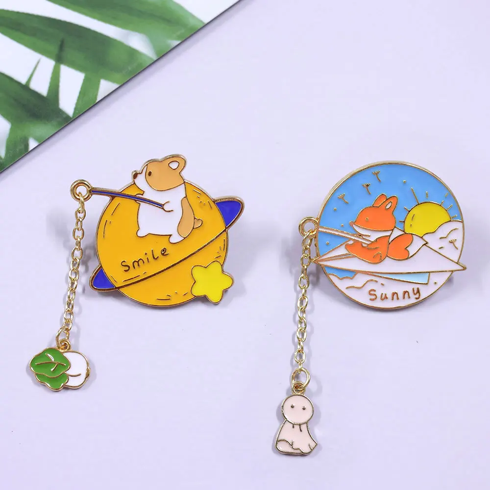 Креативные-милые-эмалированные-Броши-с-подвесками-в-виде-животных-рыболовных-продуктов-кроликов-кошек-животных