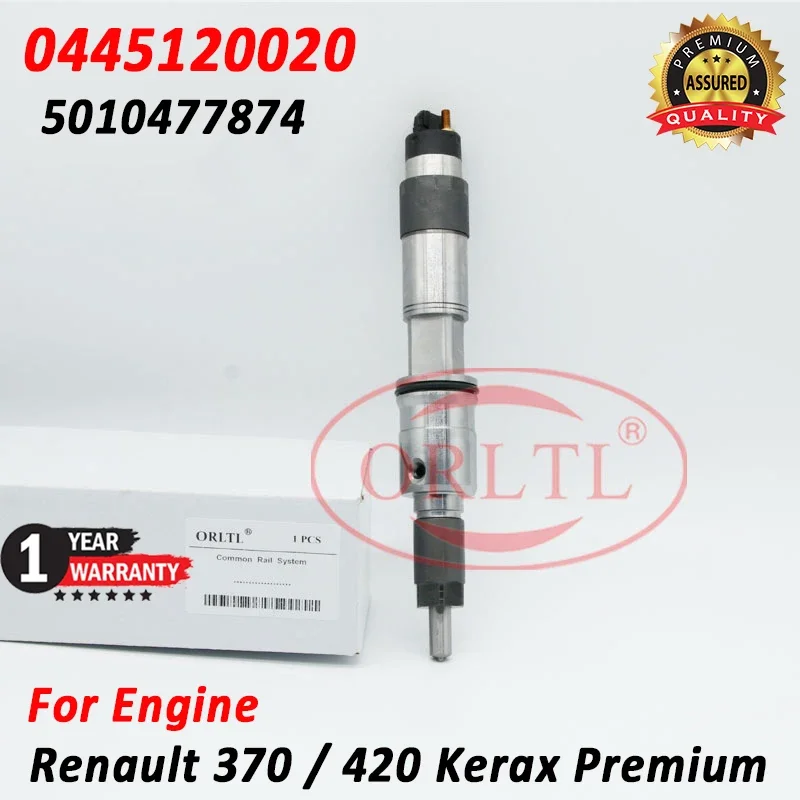 

Форсунка высокого давления Common Rail 0445120020, топливная форсунка 5010477874, 0986435523 для Renault 370, 420, Kerax Premium