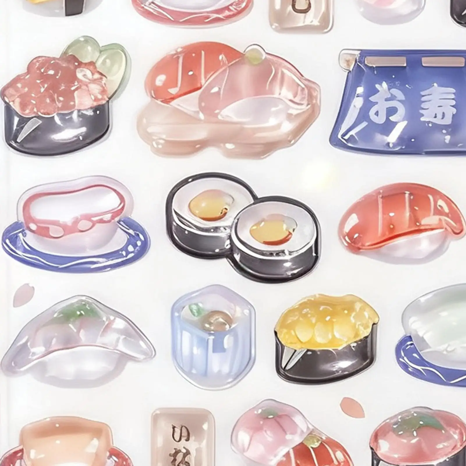 1 Arkusz Naklejek 3D Jedzenie Japoński Styl Ramen Sushi Kulki Ryżowe Naklejki dla Dzieci DIY Album do Wyklejania Gitara Obudowa Telefonu Laptop Naklejka