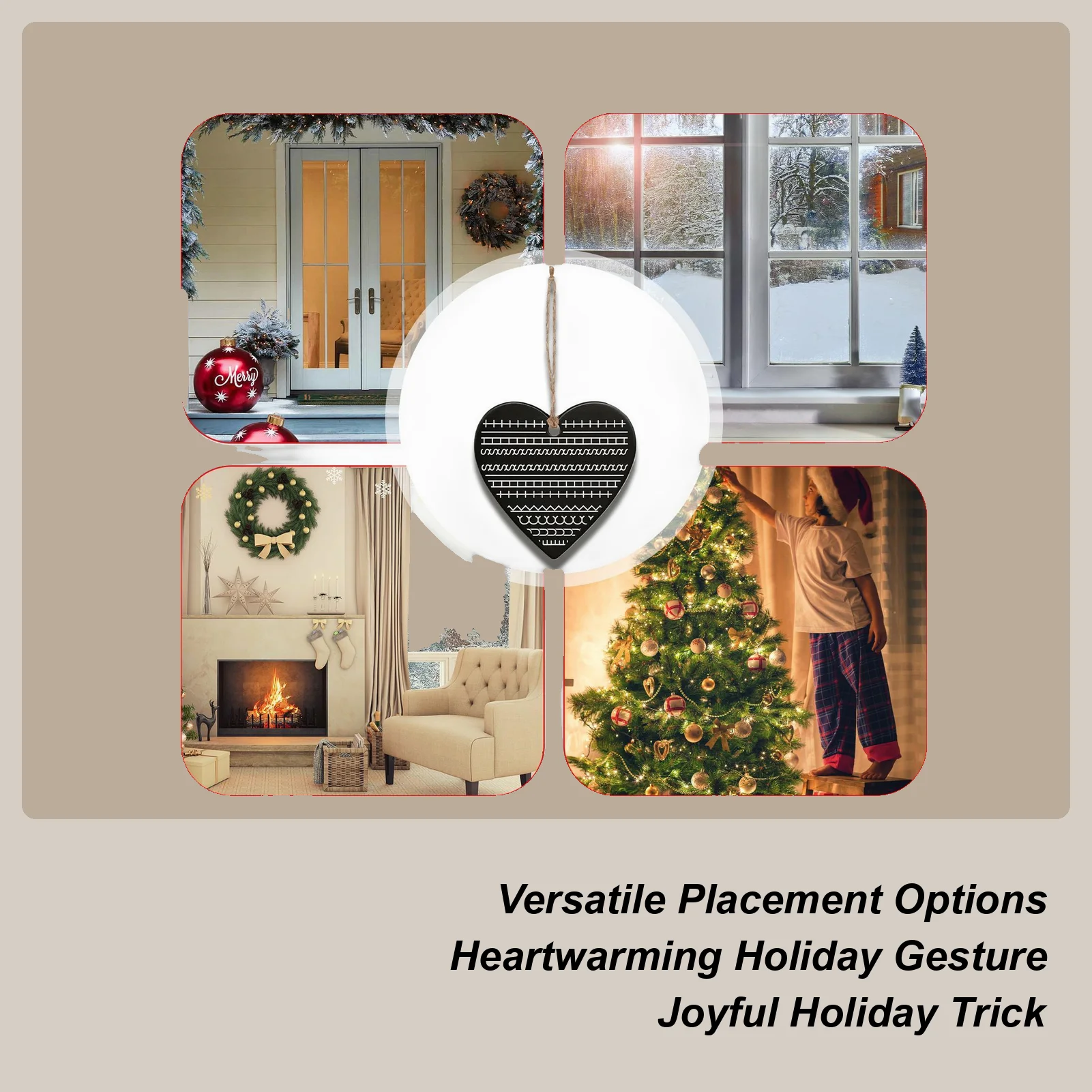 Naughty Christmas Ornaments Naughty Message Seasonal Pendant Christmas Practical Joke Decor For Home Office Patio Apartment