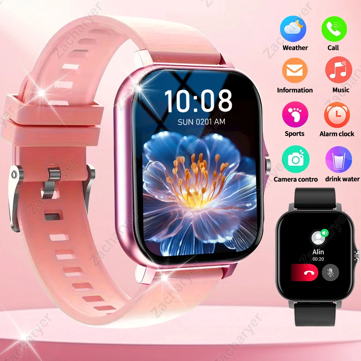 ساعة ذكية ساخنة، مكالمات/قرص لاسلكي، وضع رياضي متعدد، مناسبة للرجال والنساء، ساعات رياضية، لهاتف iPhone/Android #1